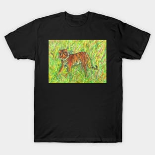 Tiger in Green Jungle T-Shirt